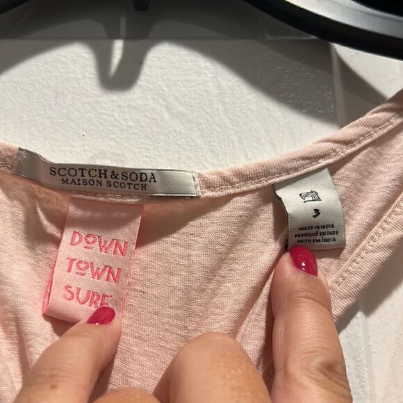 Scotch & Soda Light Pink Stars Tank, Size 3 (large) - Picture 5 of 9